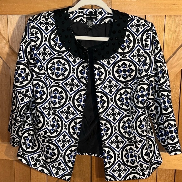 Valerie Bertinelli Jeweled Jacket L - Picture 1 of 4